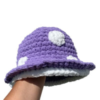 Cute Handmade Knitted Plush Mob Cap For Kids