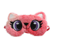 New Owl Eye Mask Gradient Colorful Plush Eye Mask Owl Big Red