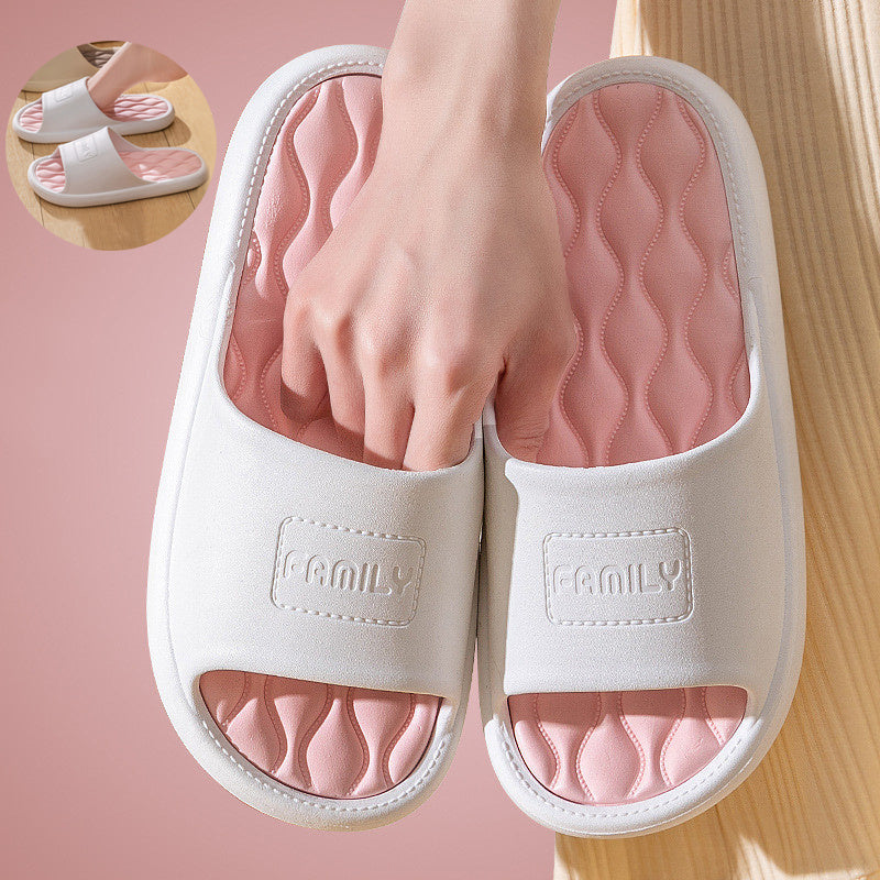 New Wave Pattern Design Slippers Indoor Fashion