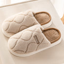 Plush Slippers For Indoor Floor Bedroom Khaki